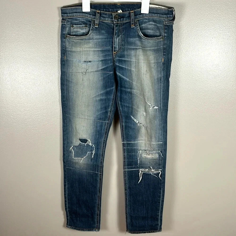 Rag & Bone The Dre Straight Leg Denim Jeans